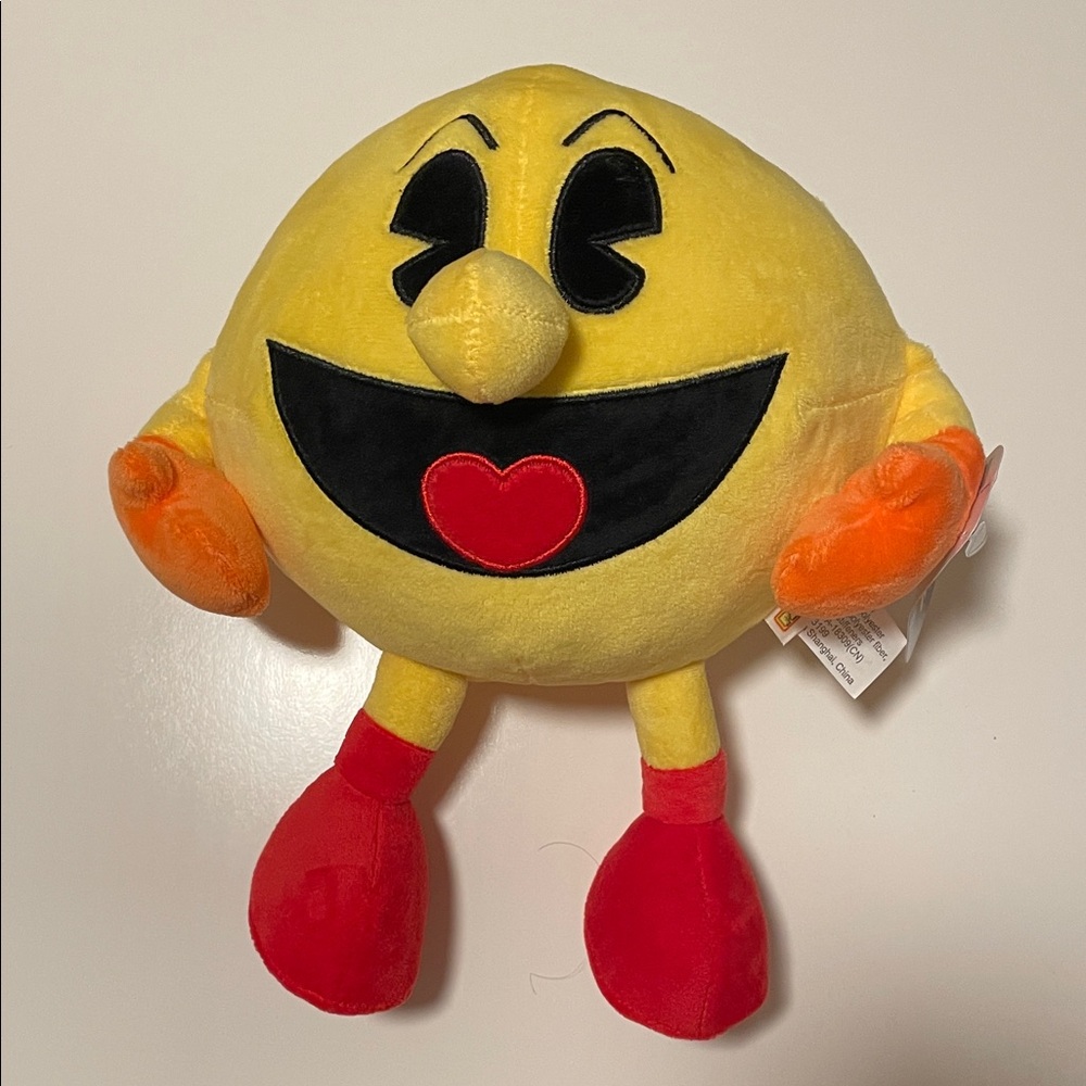 PAC-MAN 10” Plush Officially Licensed Bandai Namco Atari Toy NWT